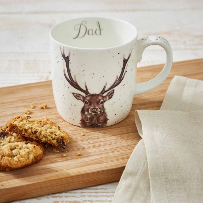 Royal Worcester Wrendale Designs - Large Stag Dad Mug