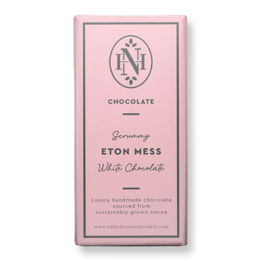 Scrummy Eton Mess White Chocolate Bar 100g