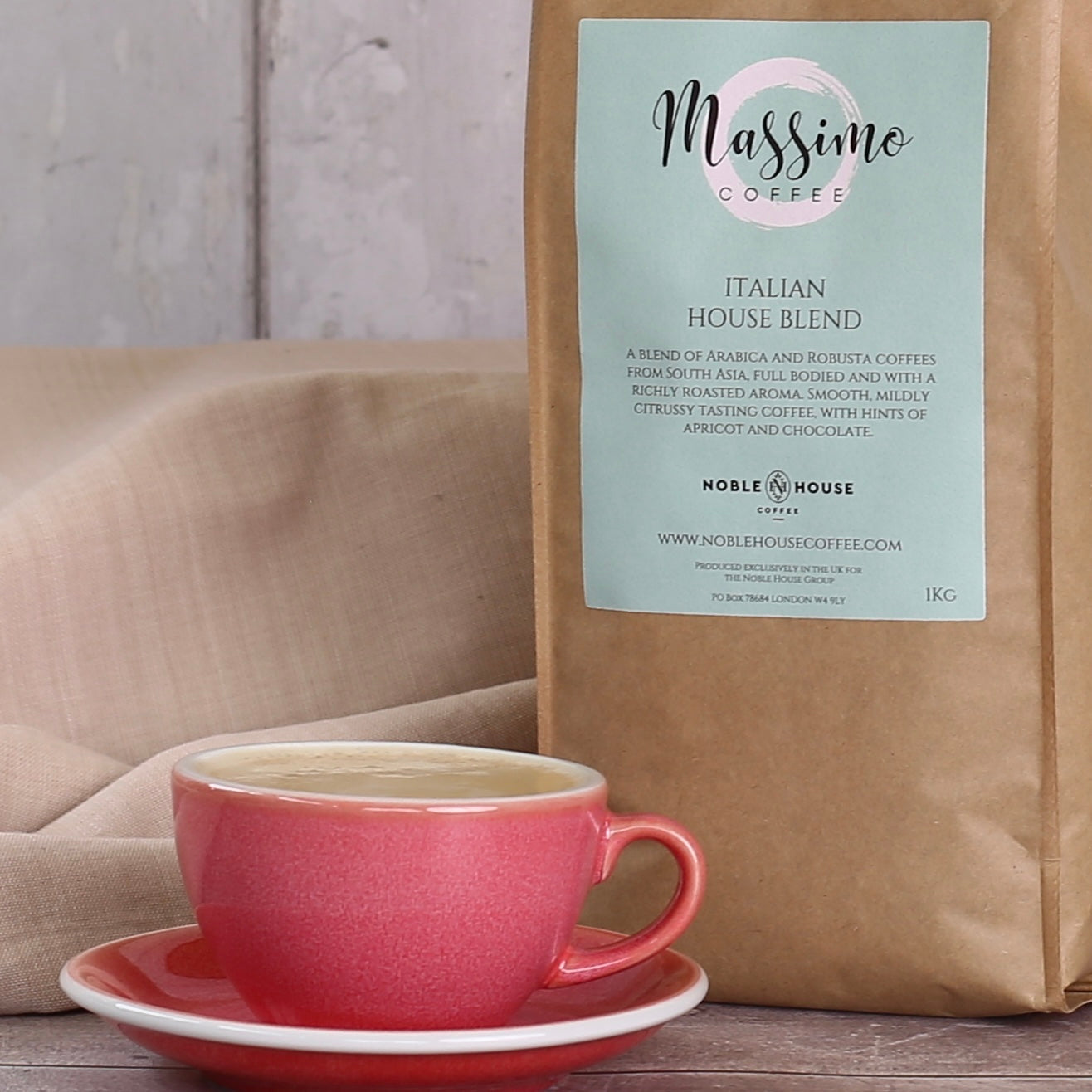 Massimo Italian House Blend Coffee Beans 1kg