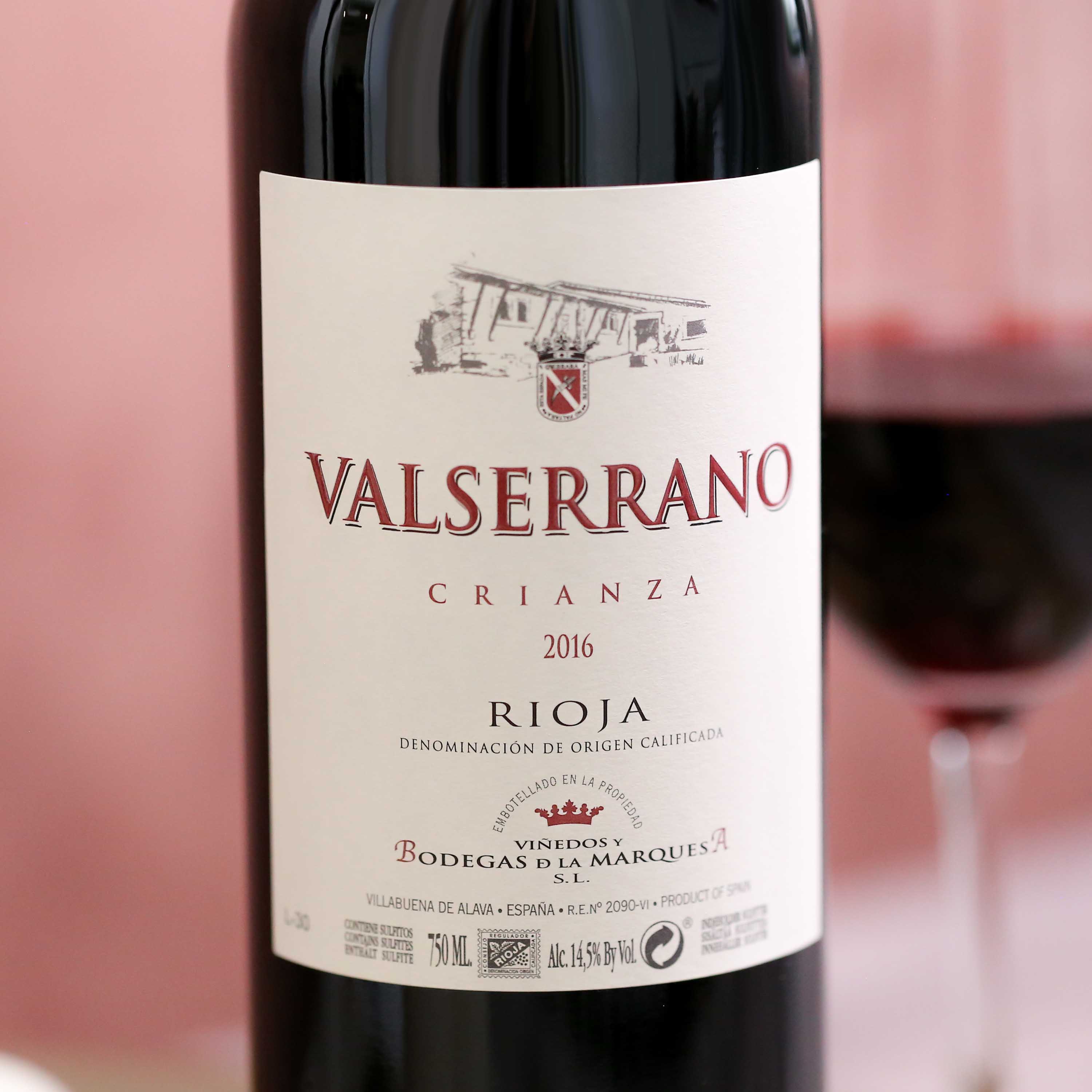 Valserrano Crianza Rioja, Alavesa Bodegas de la Marquesa, DOC Rioja, Spain 2018