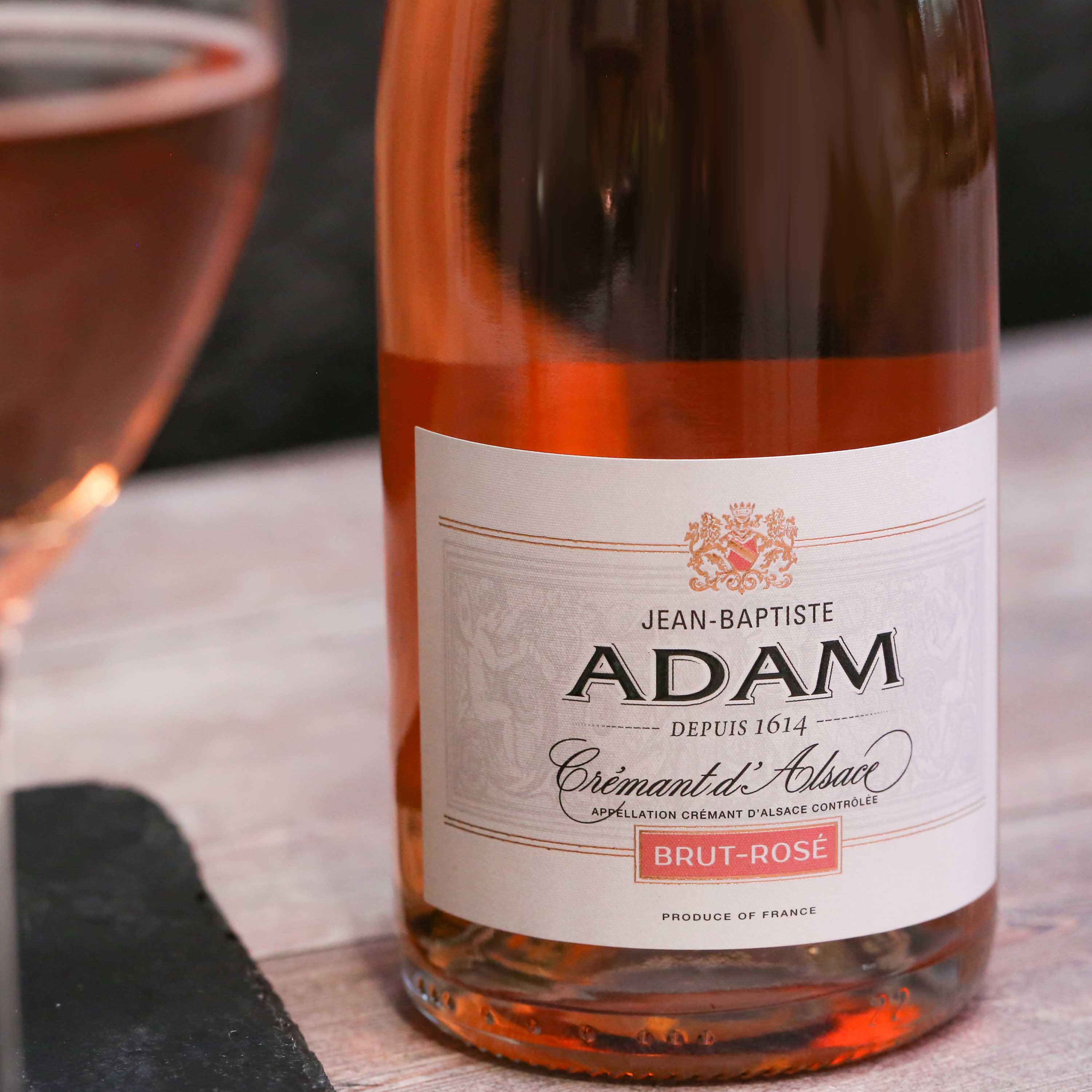 Cremant D’Alsace Rosé NV, Jean Baptiste Adam, Alsace, France