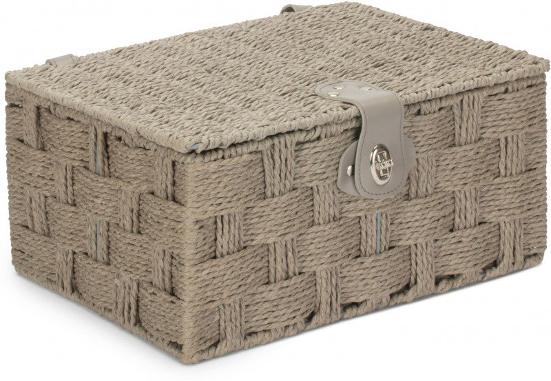 Grey Paper Rope Hamper - 14 inch