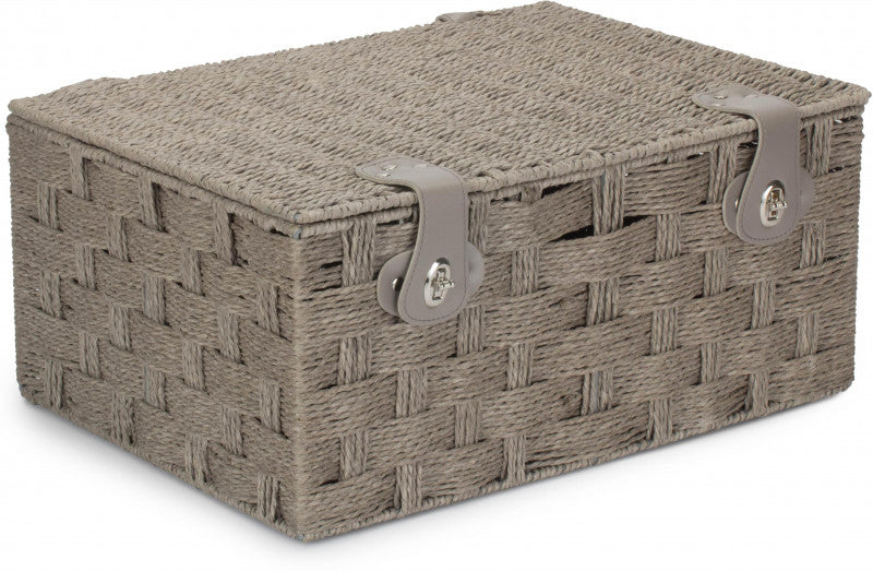 Grey Paper Rope Hamper - 18 inch