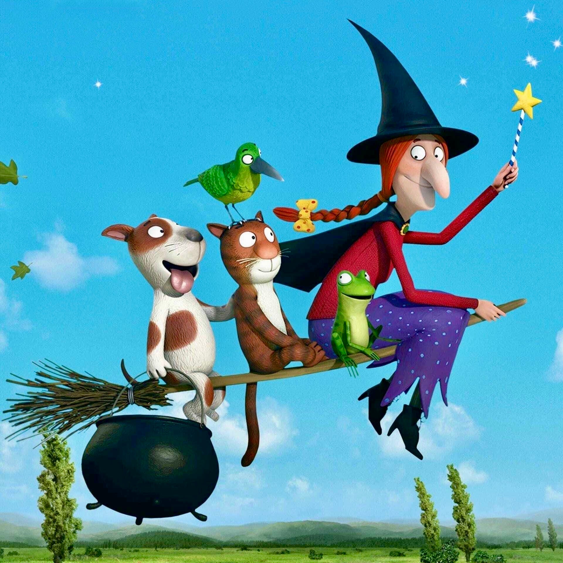 Room on the Broom - Witch with Broom Soft Toy