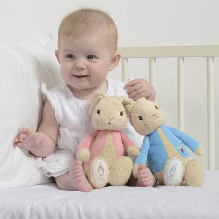 Peter Rabbit Gift Set with My First Flopsy Bunny Soft Toy, Baby Booties & Book