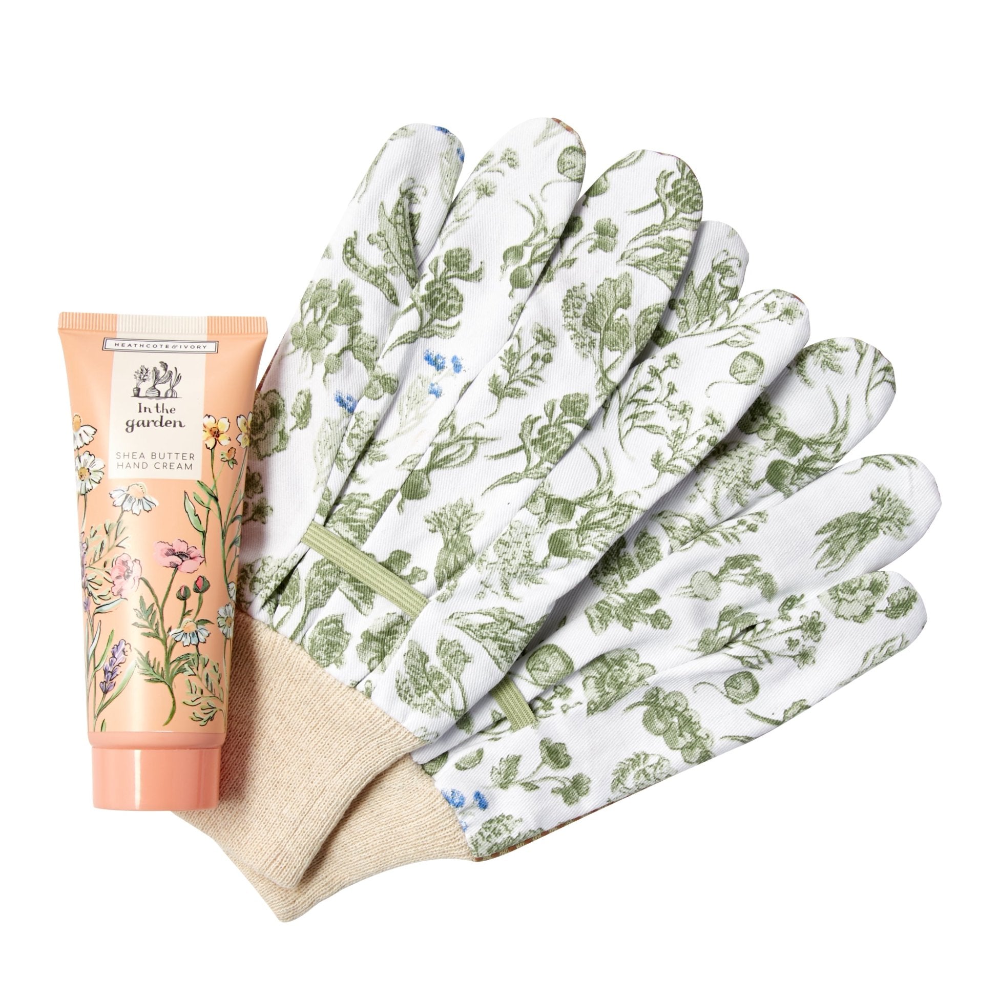 In The Garden Gardening Gloves & Hand Cream Set from Noble House Gifts perfect for gardening lovers