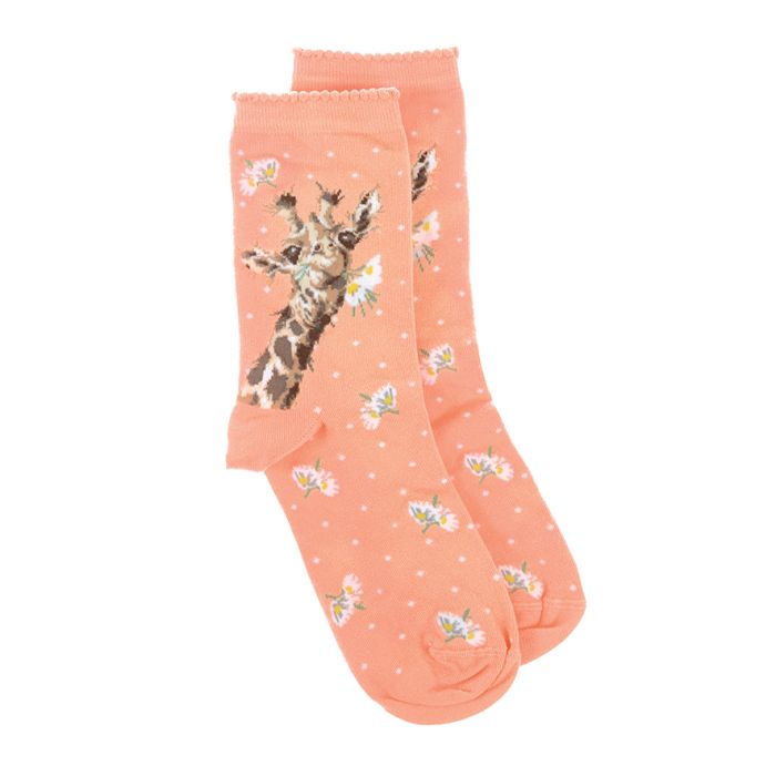 Wrendale Designs - 'Flowers' Giraffe Socks