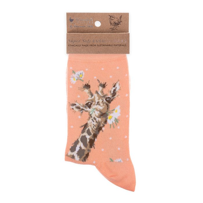 Wrendale Designs - 'Flowers' Giraffe Socks