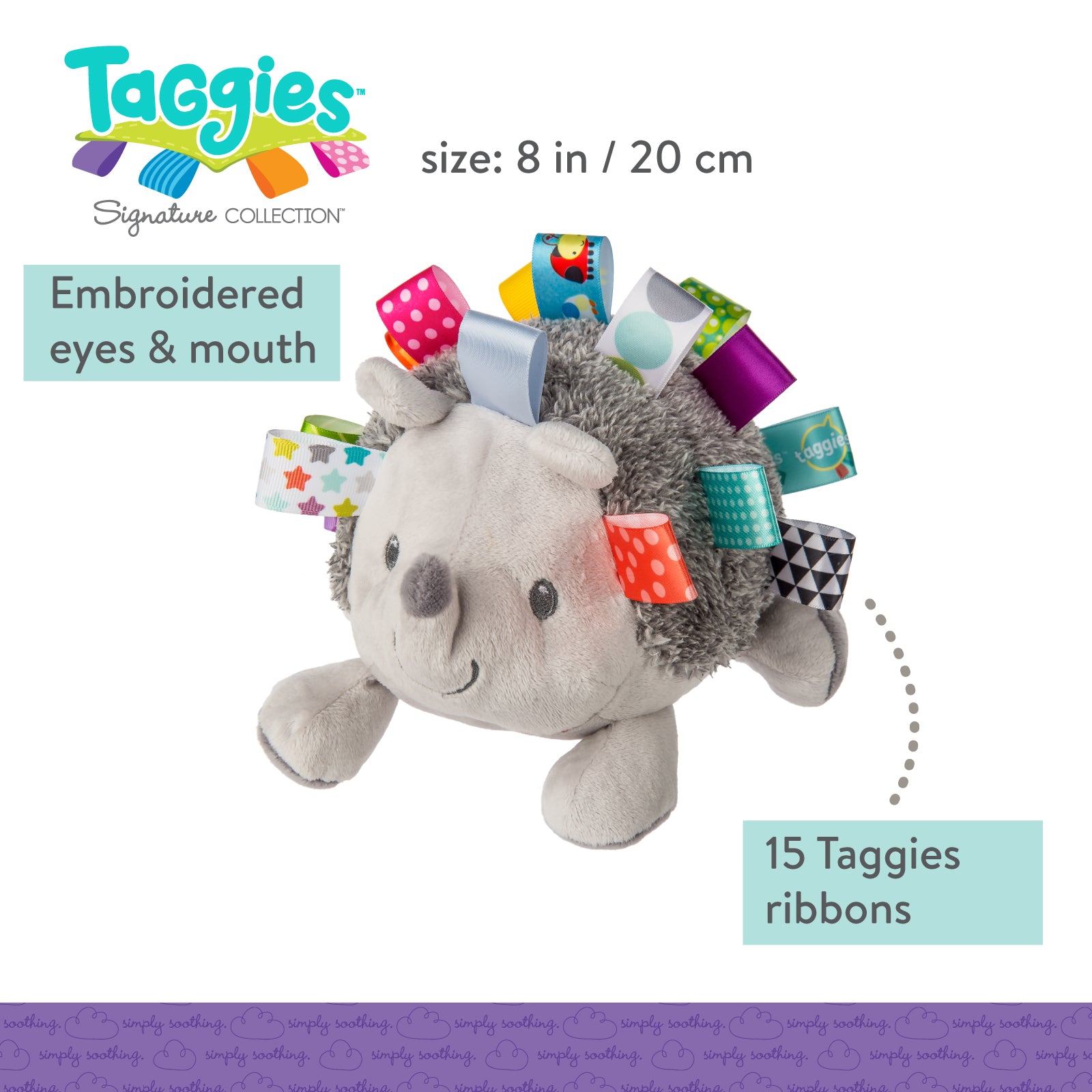 Mary Meyer Heather Hedgehog Taggies Soft Toy