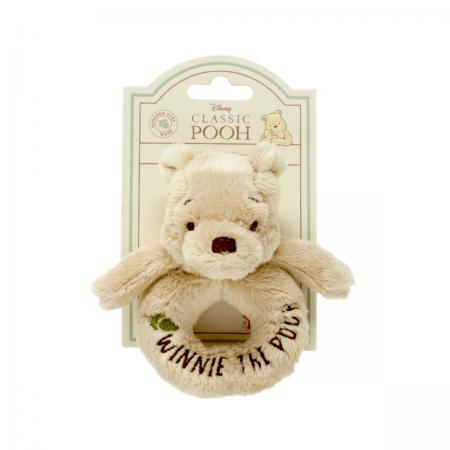 Hundred Acre Wood Cuddly Winnie the Pooh Ring Rattle