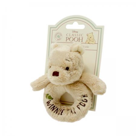 Hundred Acre Wood Cuddly Winnie the Pooh Ring Rattle