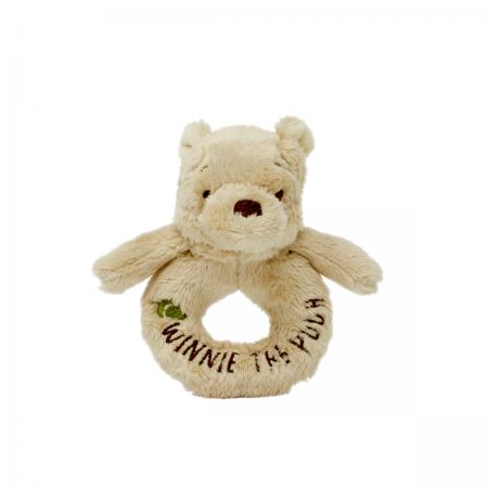 Hundred Acre Wood Cuddly Winnie the Pooh Ring Rattle