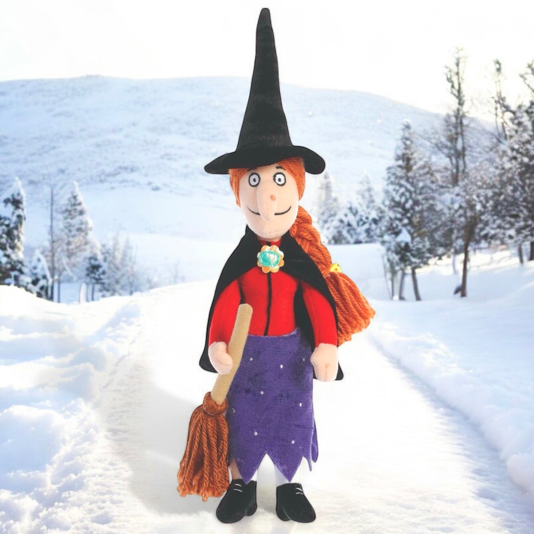 Room on the Broom - Witch with Broom Soft Toy