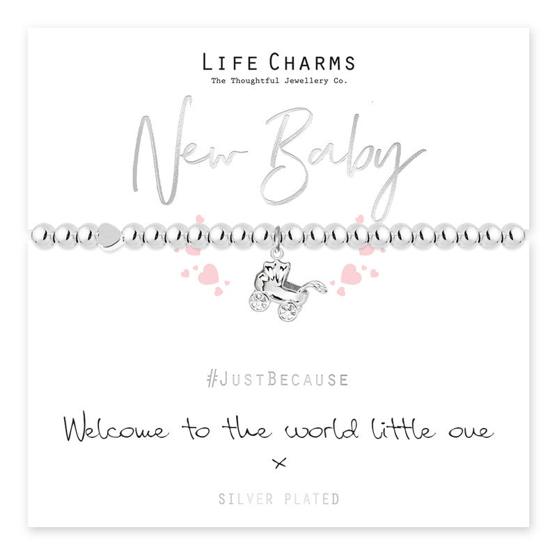 Life Charms - New Baby Silver Bracelet