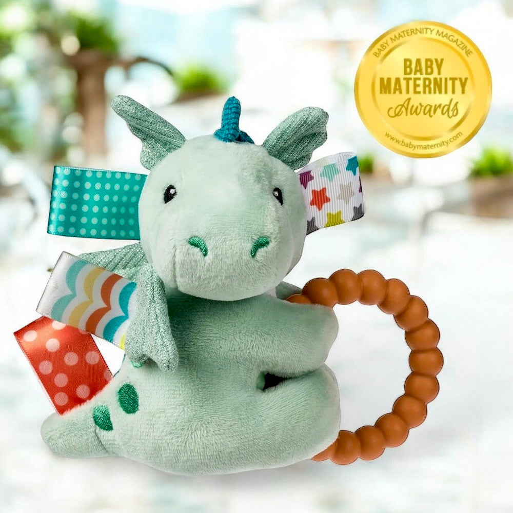 Mary Meyer Taggies Drax Dragon Teether Rattle