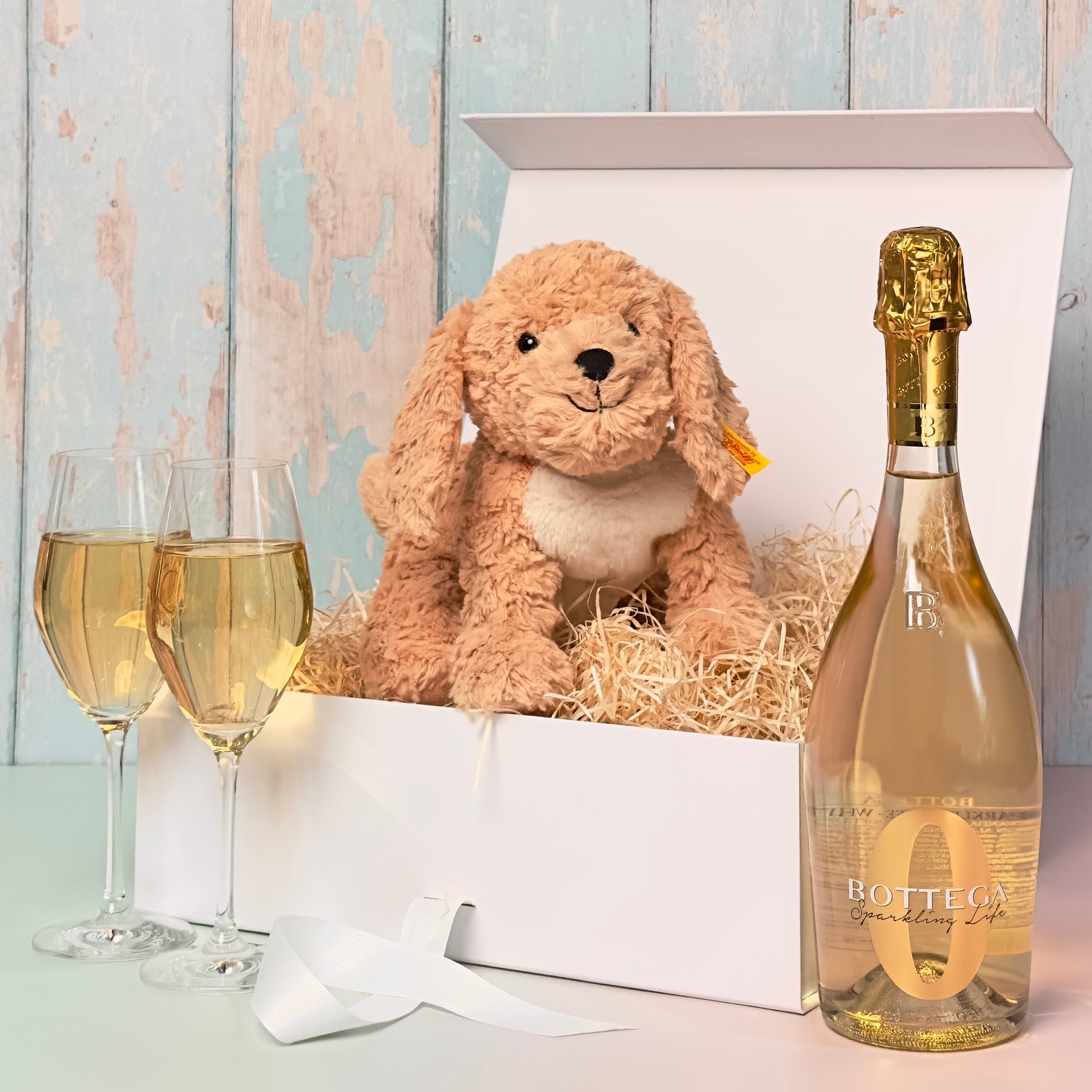 Steiff Berno Goldendoodle and Bottega Bubbles