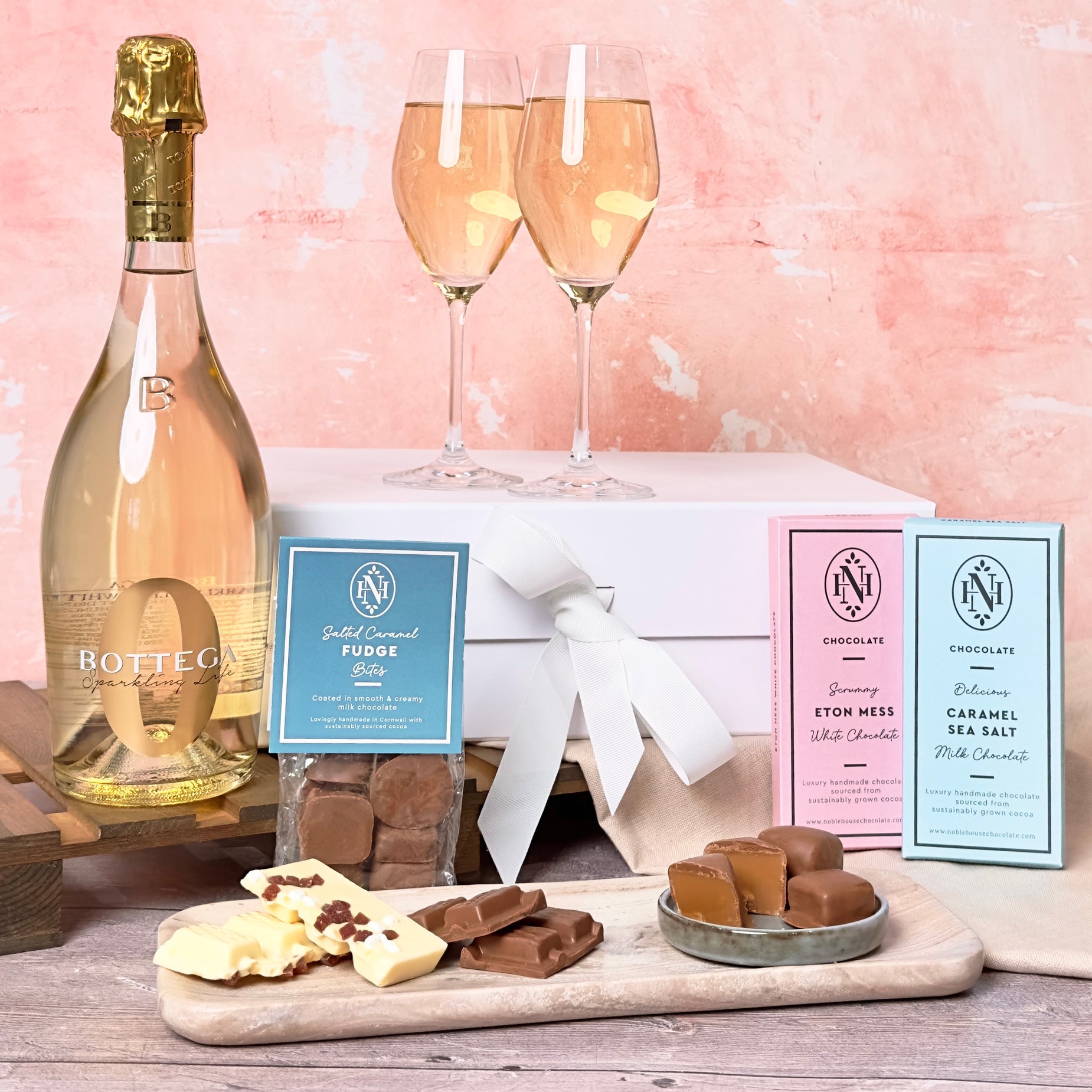 Non-Alcoholic Celebration Box - Bottega 0 and Chocs