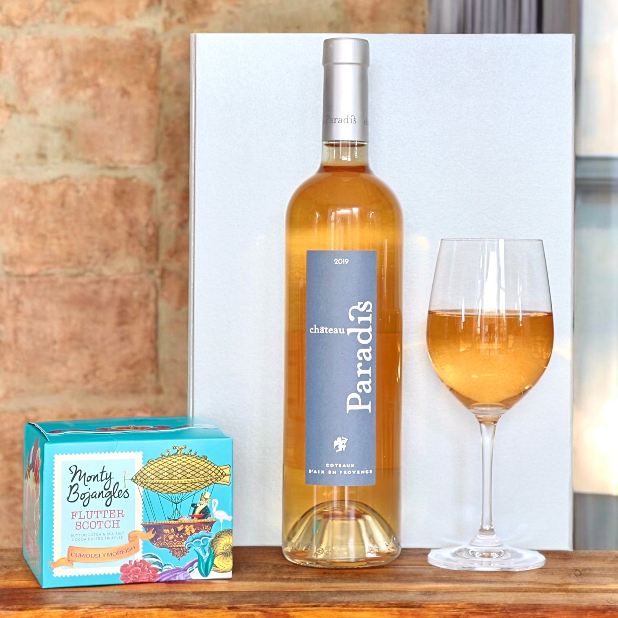 Wine Gift Box: French Provencal Rosé and Truffles