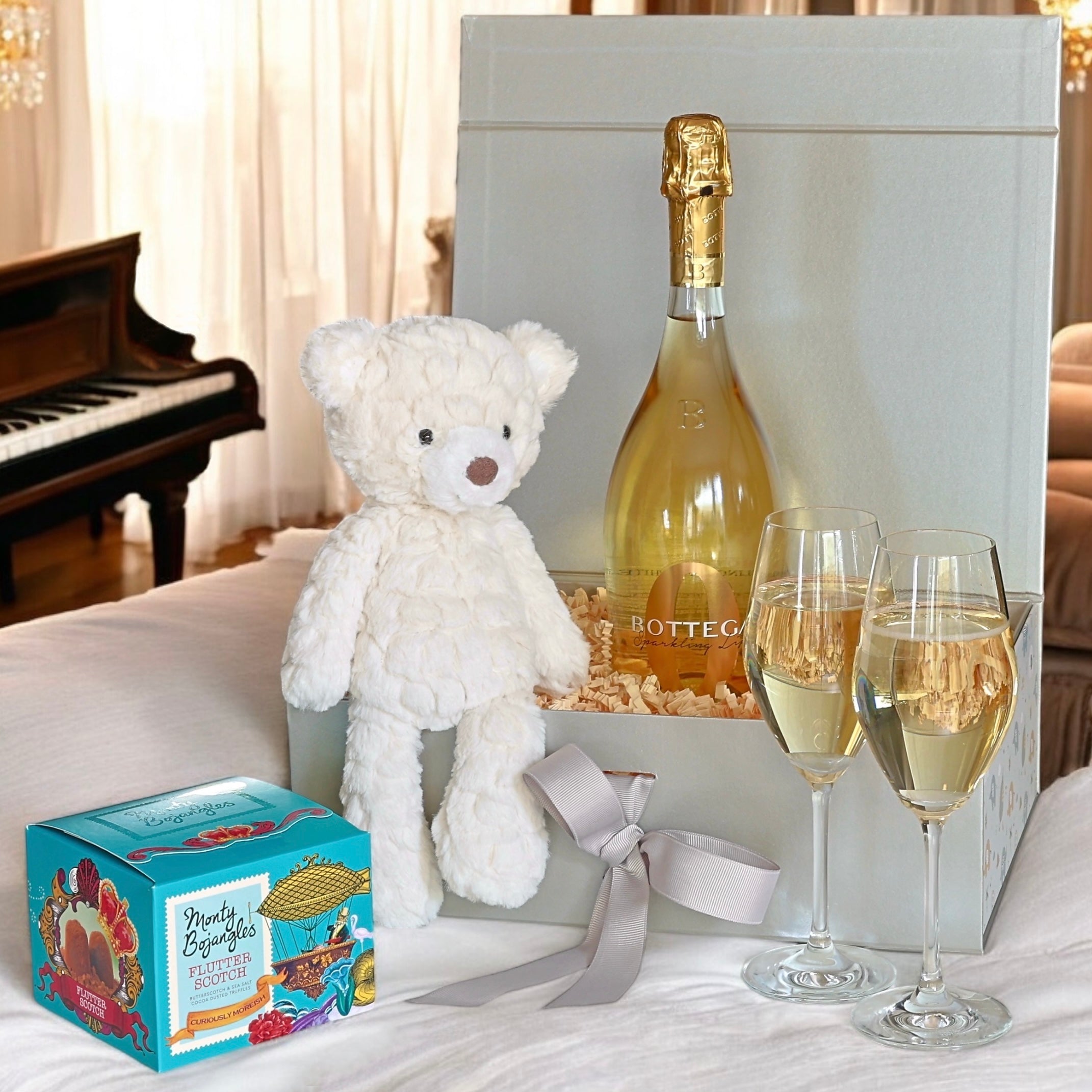 Super Soft Mary Meyer Teddy with Bubbles & Truffles