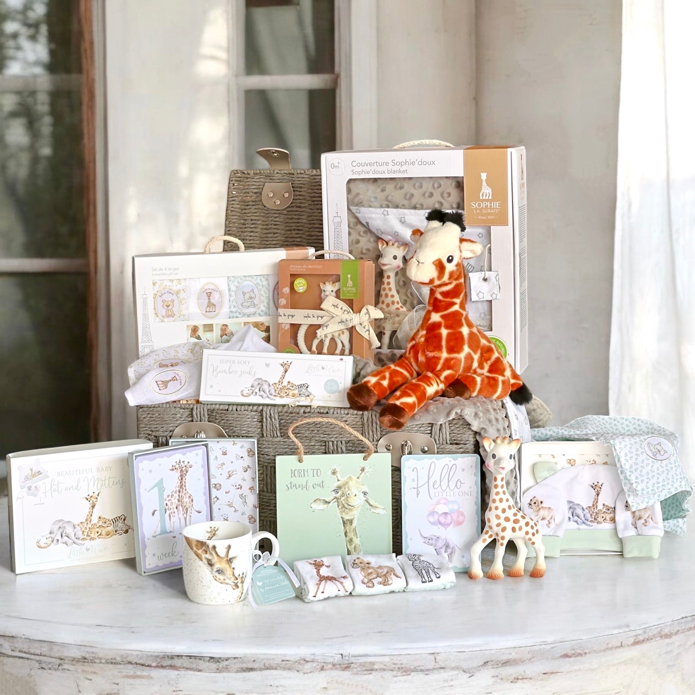 The Ultimate Giraffe New Baby Hamper - Born to Stand Out!