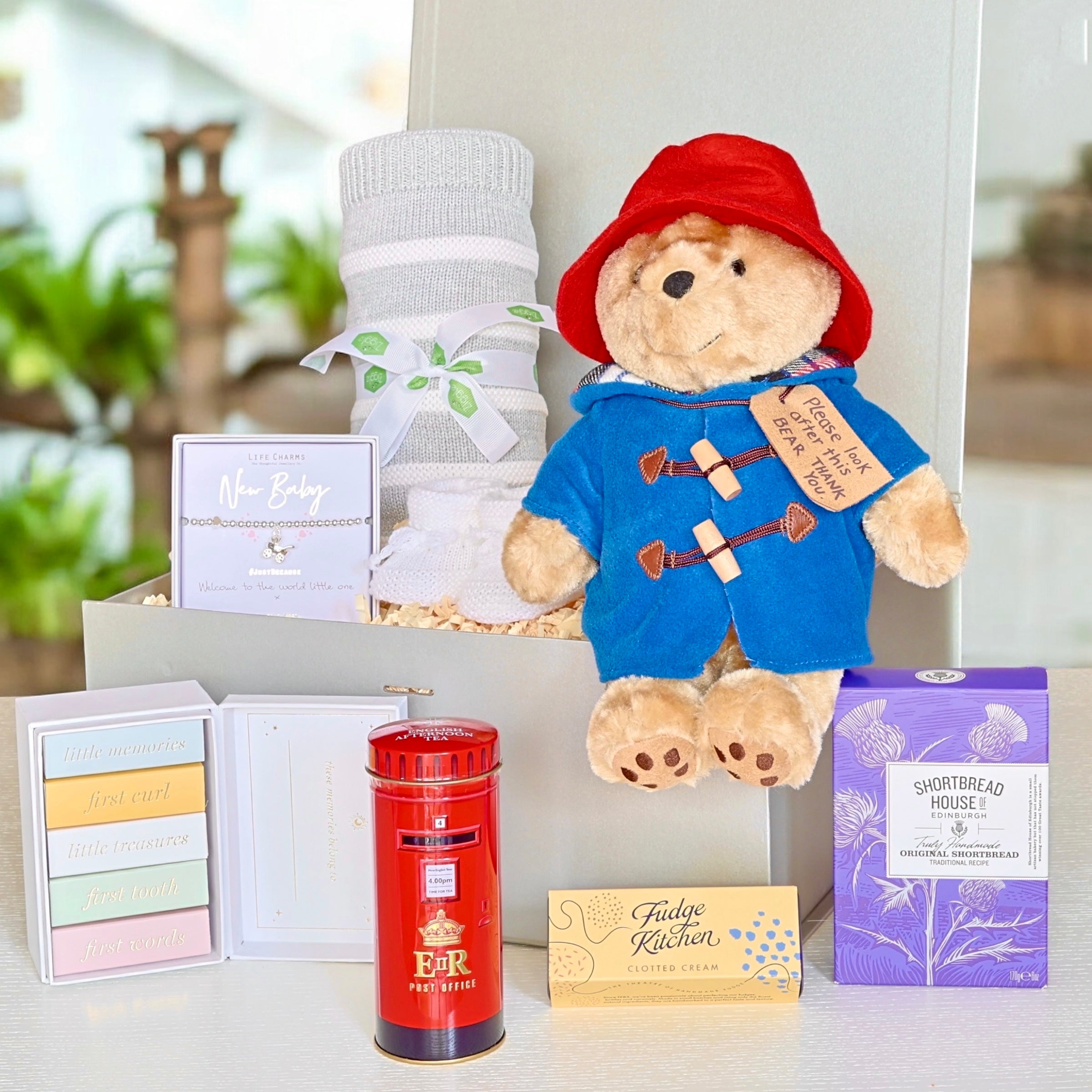 Welcome Little One with Snuggles, Treats & Paddington Bear