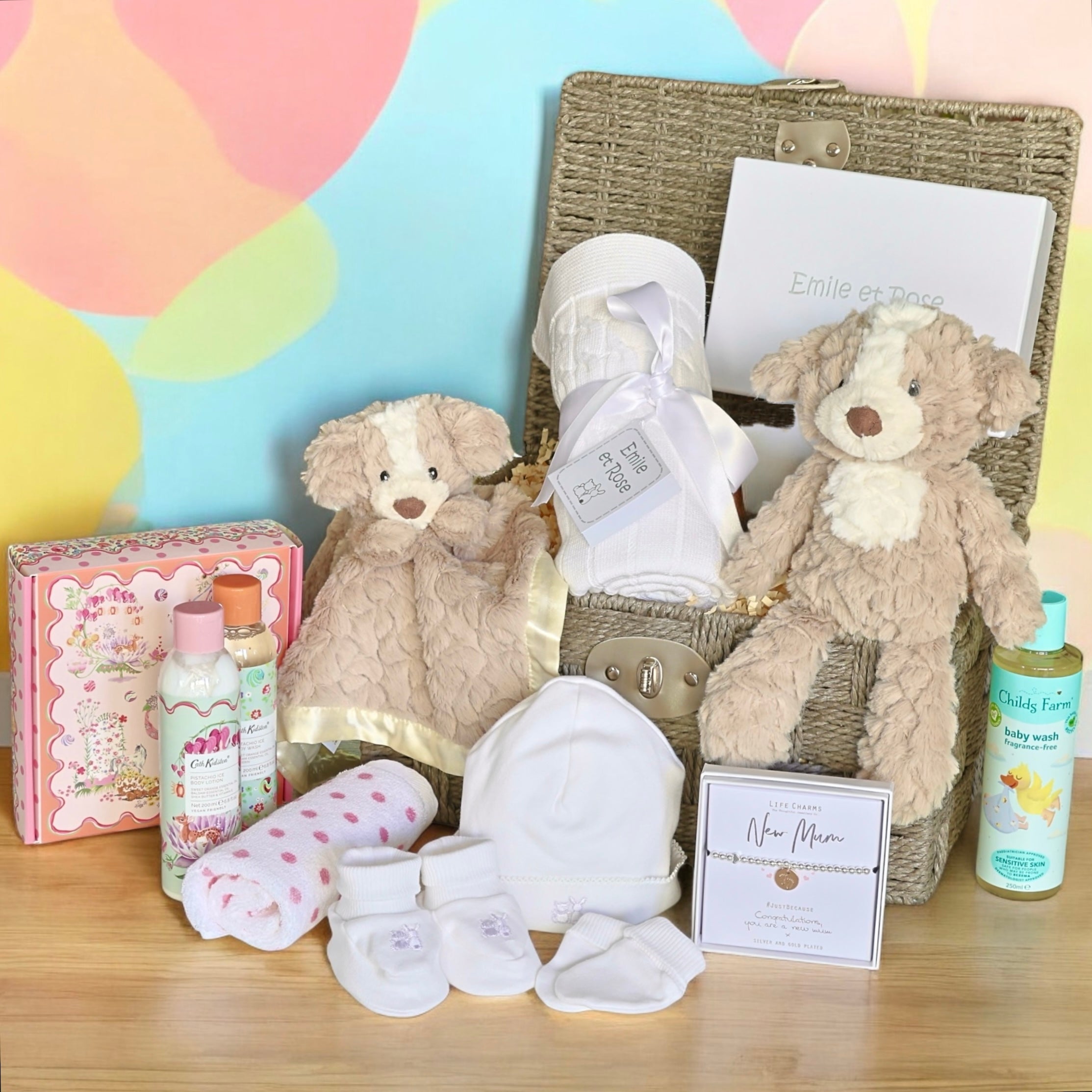 Emile et Rose & Cath Kidston Luxury New Baby Hamper