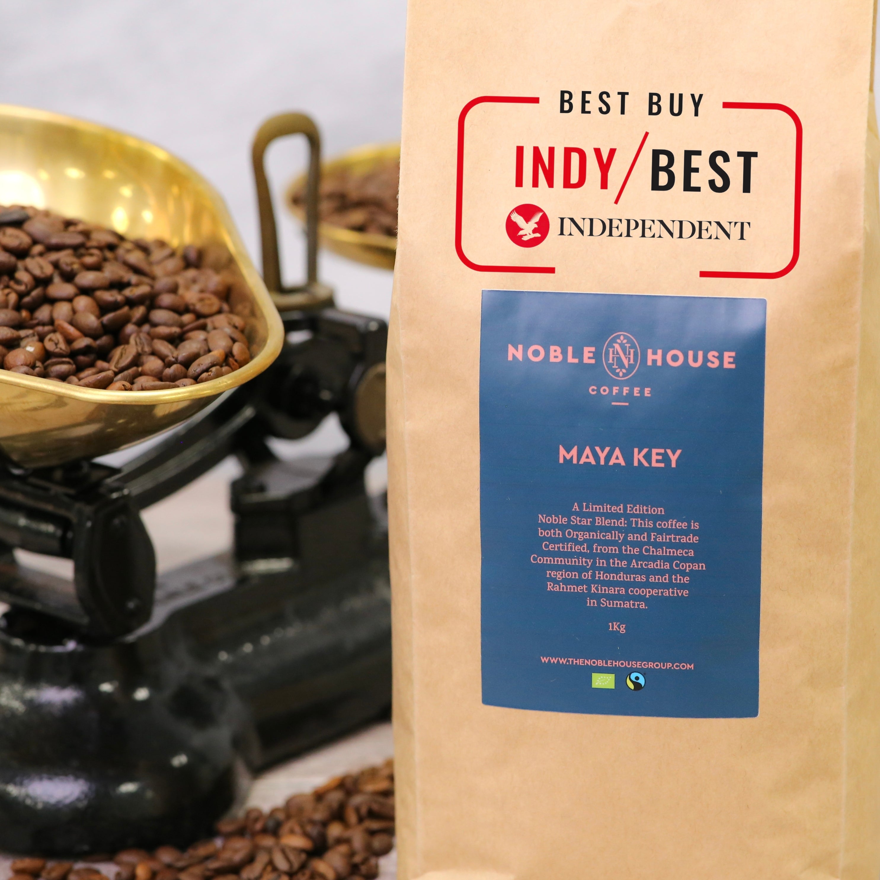 Maya Key Organic and Fairtrade Coffee Beans 1kg