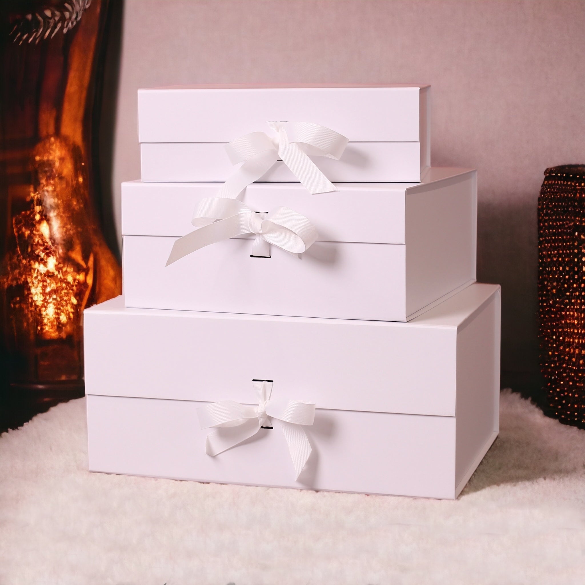 Premium Gift Box with Ribbon - Medium