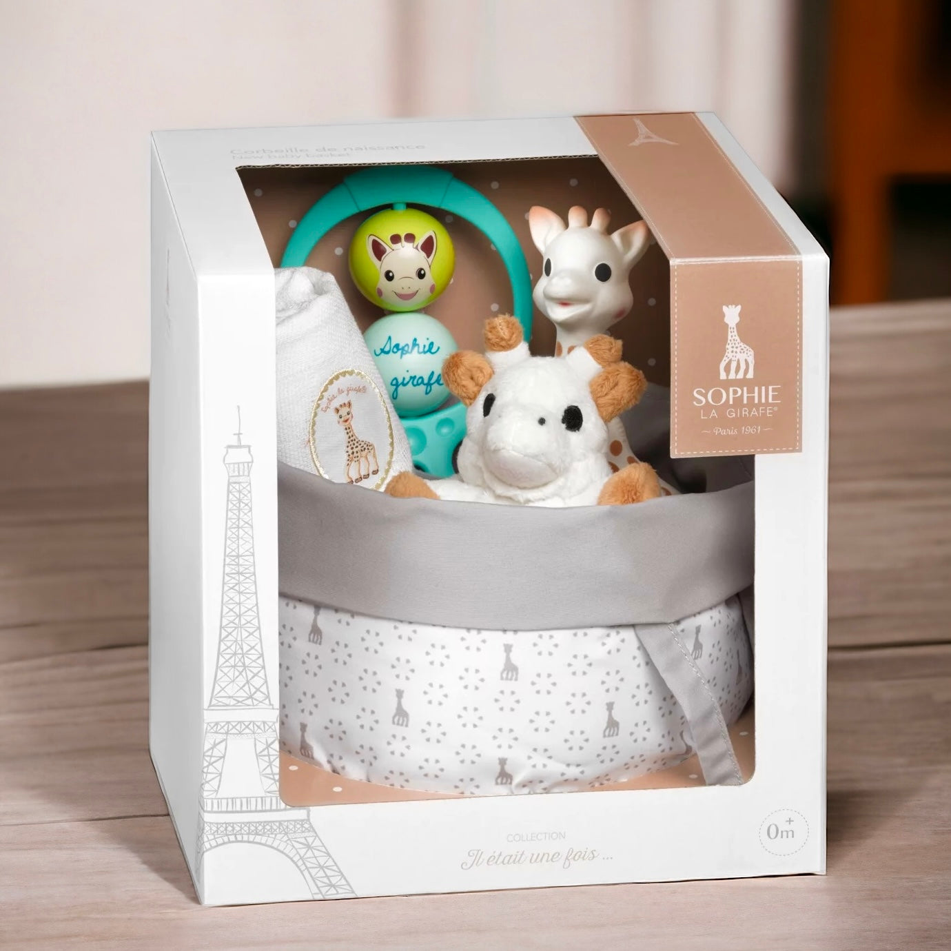 Sophie the Giraffe Birth Basket Gift Set