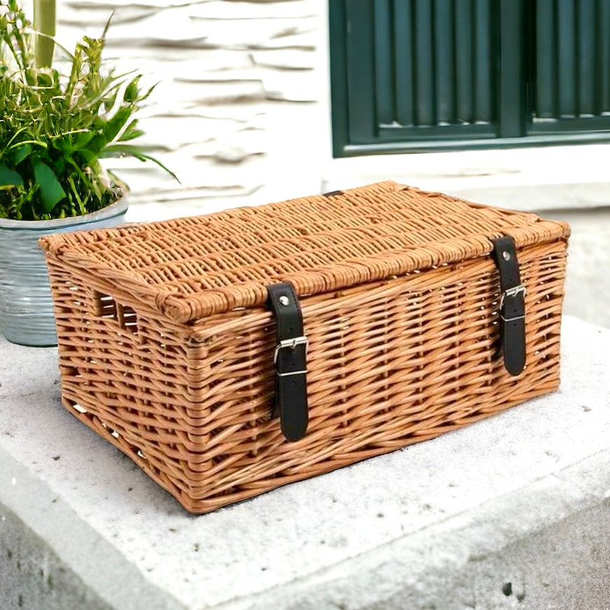 Natural Wicker Hamper - Large