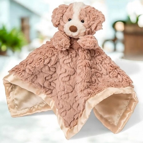 Mary Meyer Tan Putty Nursery Hound Character Blanket