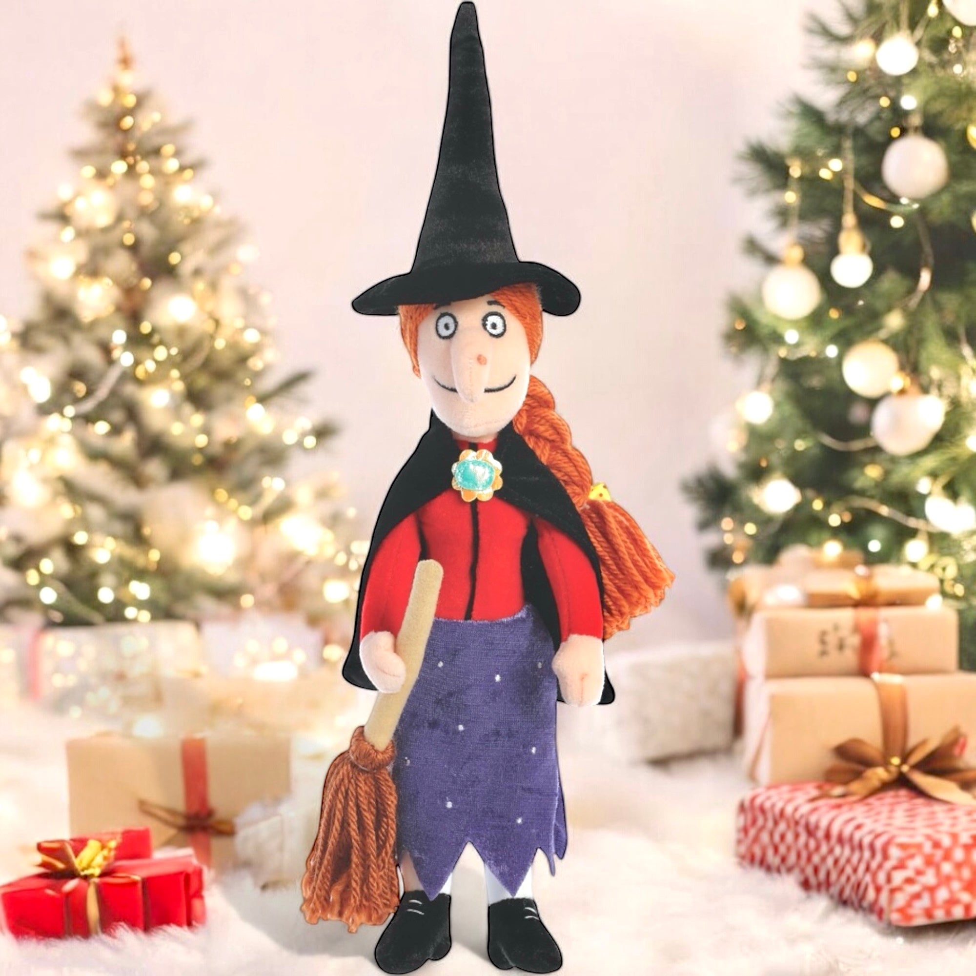 Room on the Broom - Witch with Broom Soft Toy