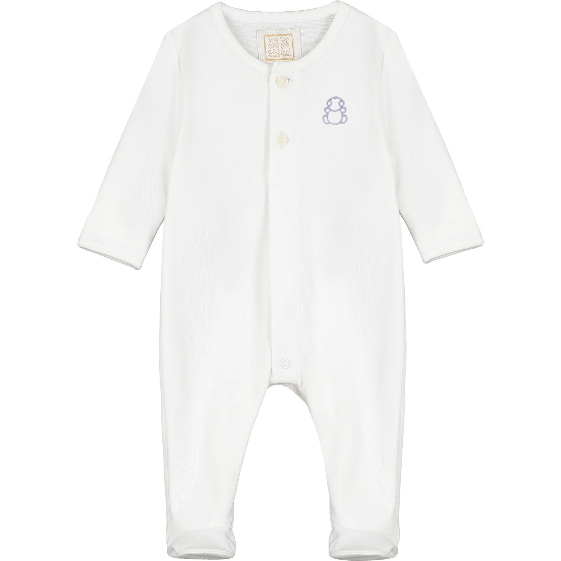 Emile et Rose Tatum White Unisex Baby Gift Set