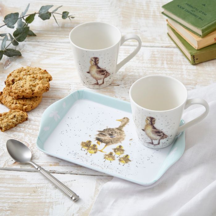 Royal Worcester Wrendale Designs - Lovely Mum Duck Mug & Tray Gift Set