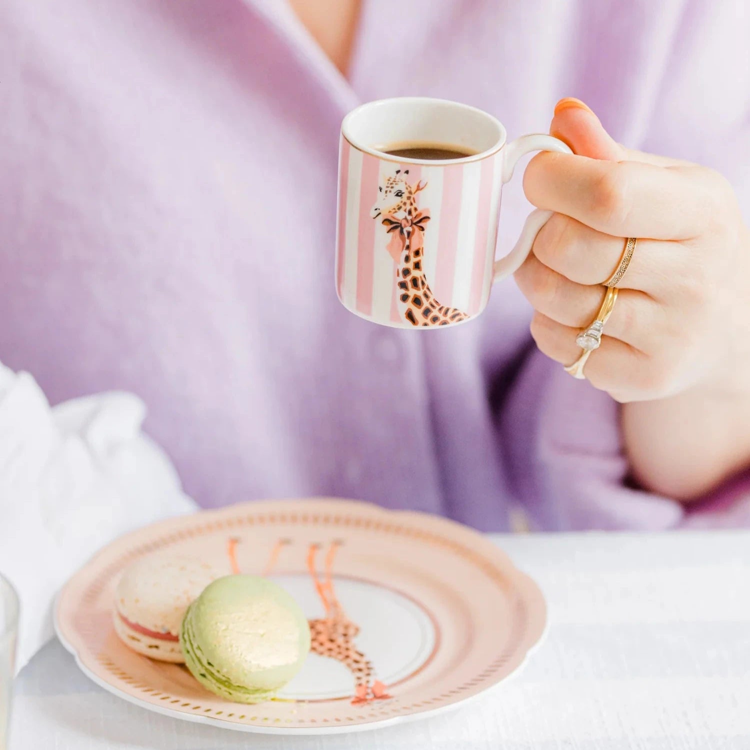 Yvonne ellen espresso cup a saucer set in gift box from noble house gifts and hampers