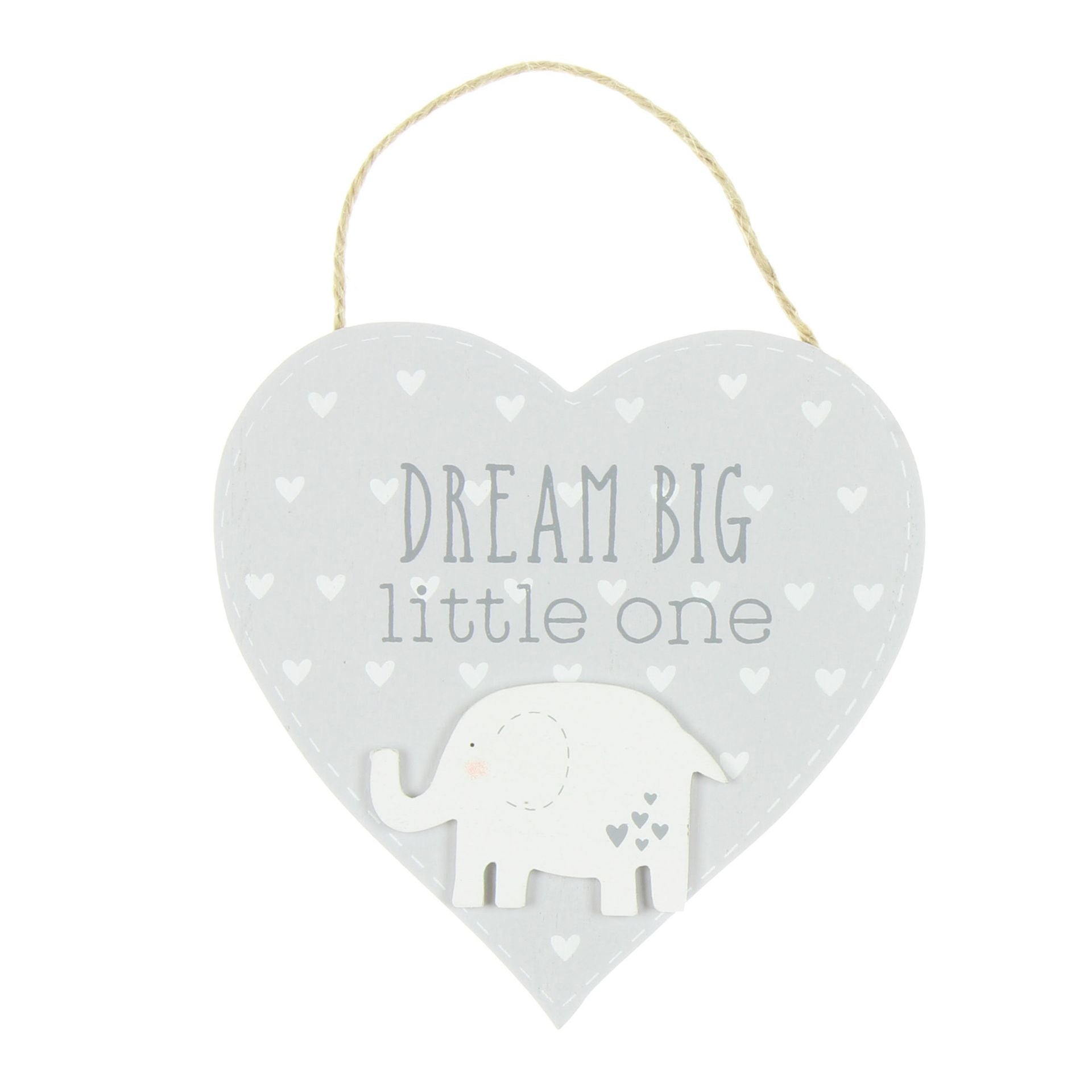 Petit Cheri Heart Plaque "Dream Big"