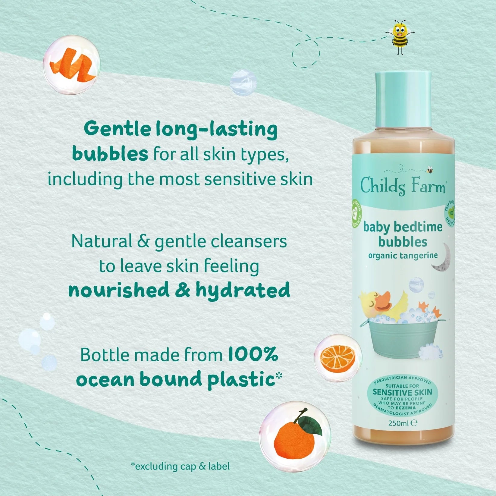 Childs Farm - Baby Bedtime Bubbles Organic Tangerine 250ml