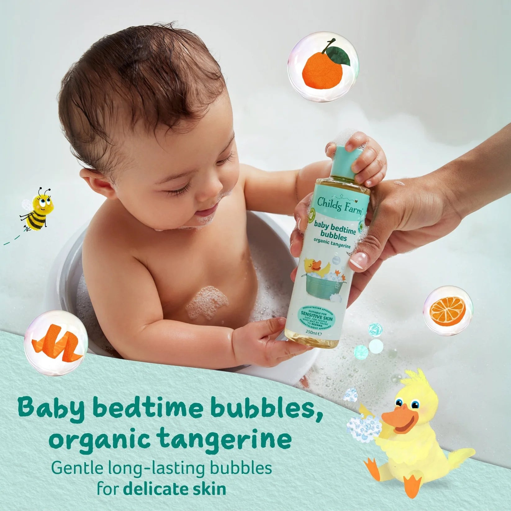 Childs Farm - Baby Bedtime Bubbles Organic Tangerine 250ml