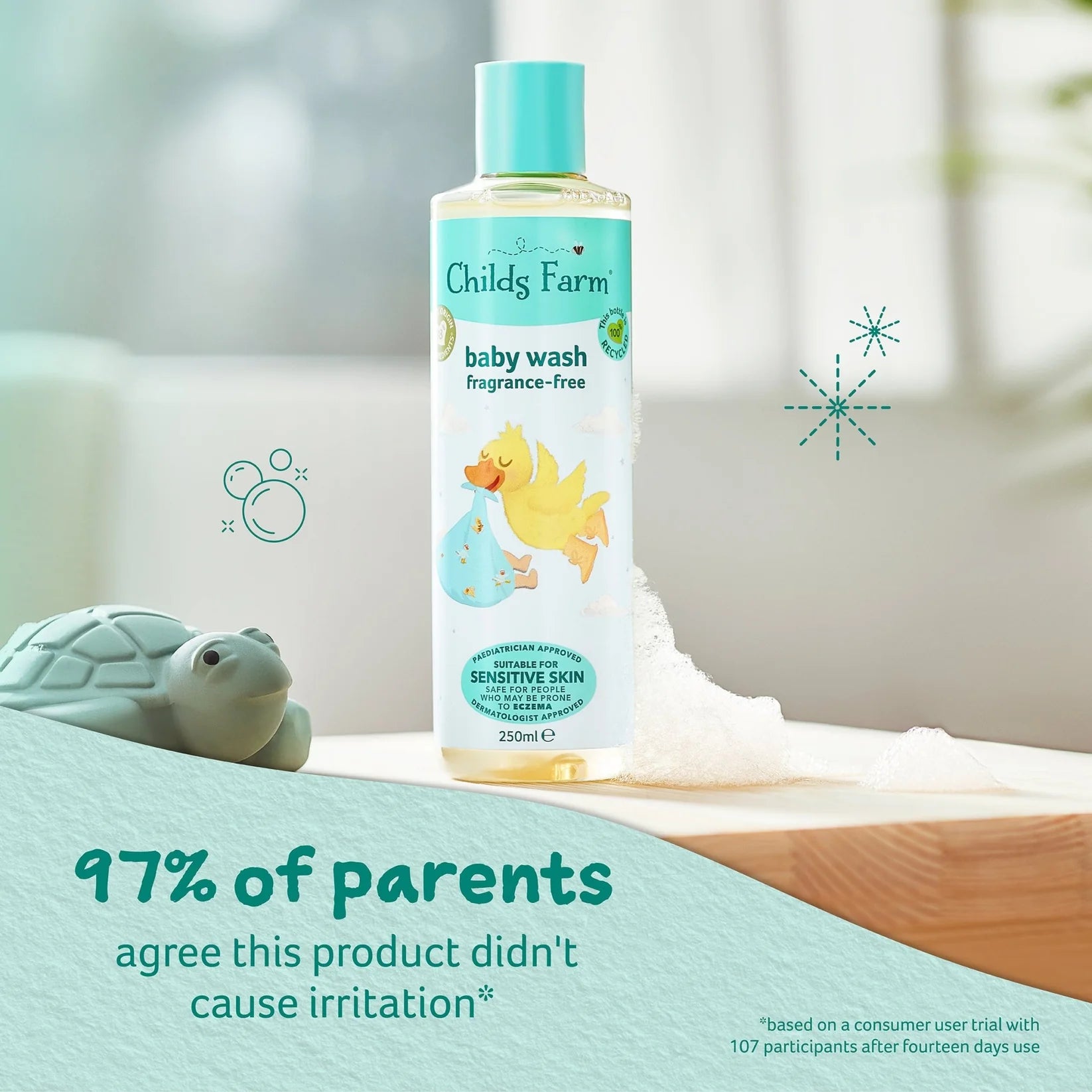 Childs Farm - Baby Wash Fragrance Free 250ml