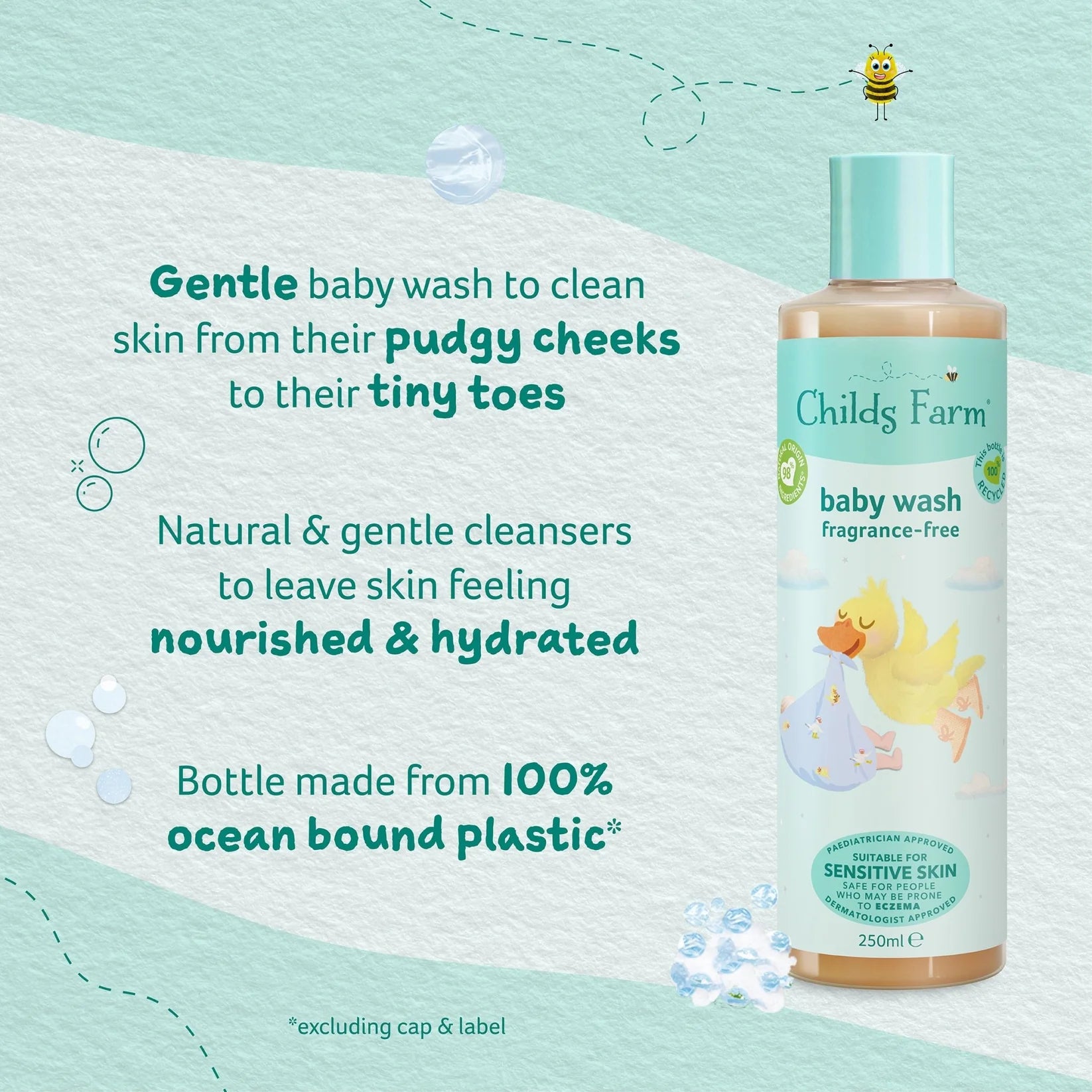 Childs Farm - Baby Wash Fragrance Free 250ml