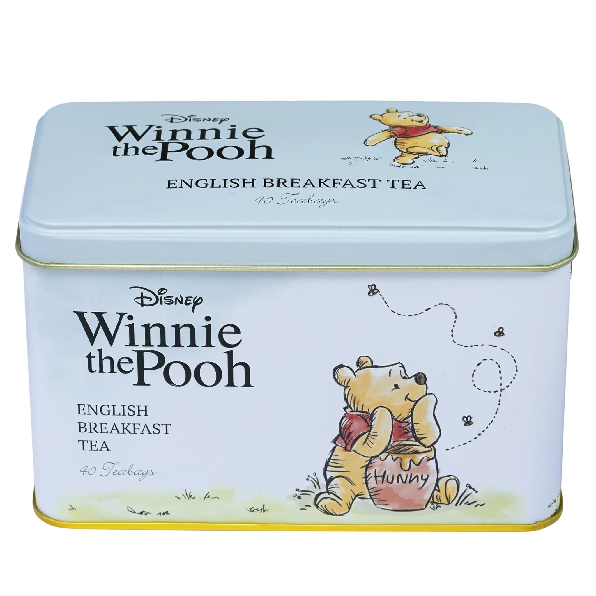 Disney Winnie the Pooh Tea Tin with 40 English Breakfast Teabags