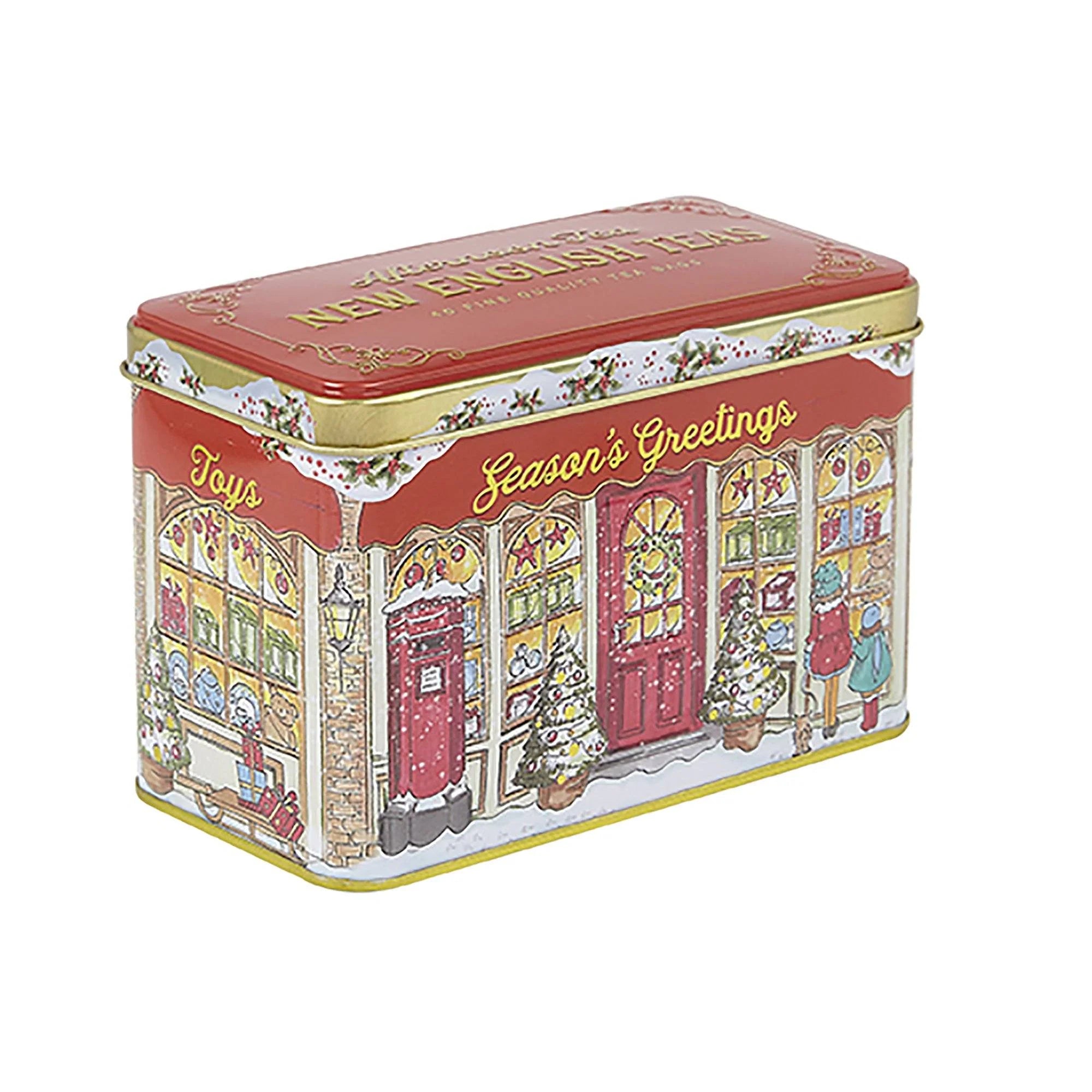 Season's Greetings Christmas Tea Tin