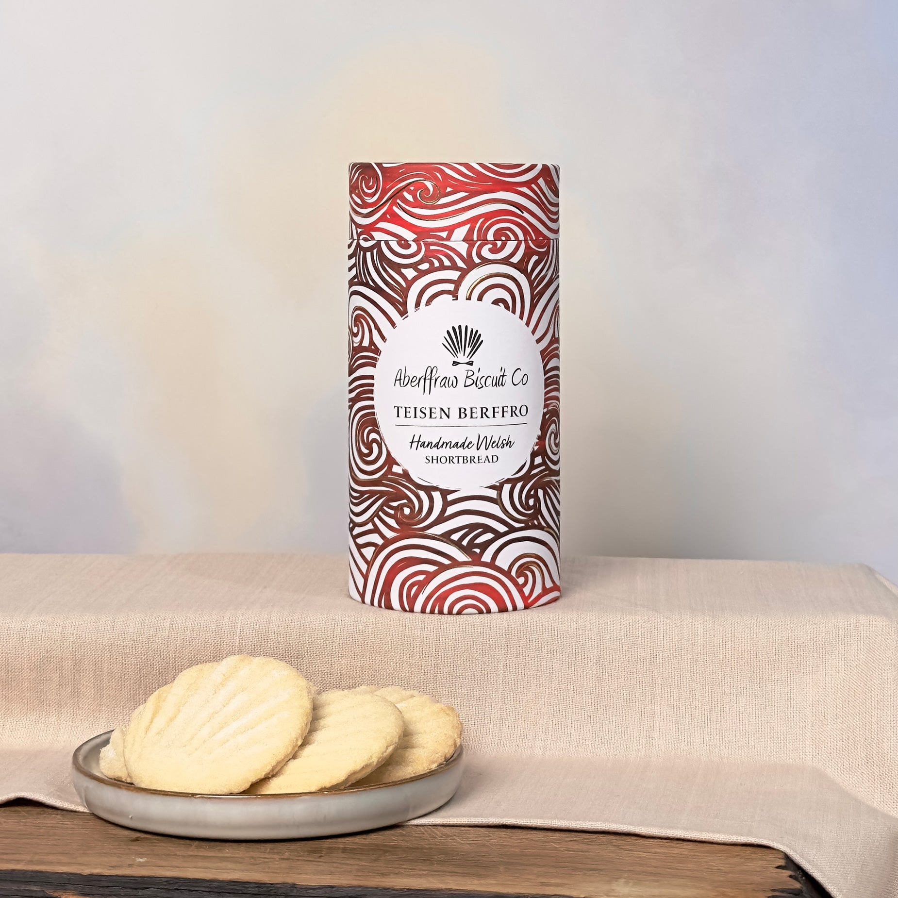 Traditional Aberffraw Shortbread Biscuits Luxury Tube