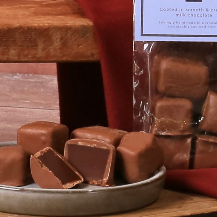 Milk Chocolate Coated Fudge Bites: Chocolate