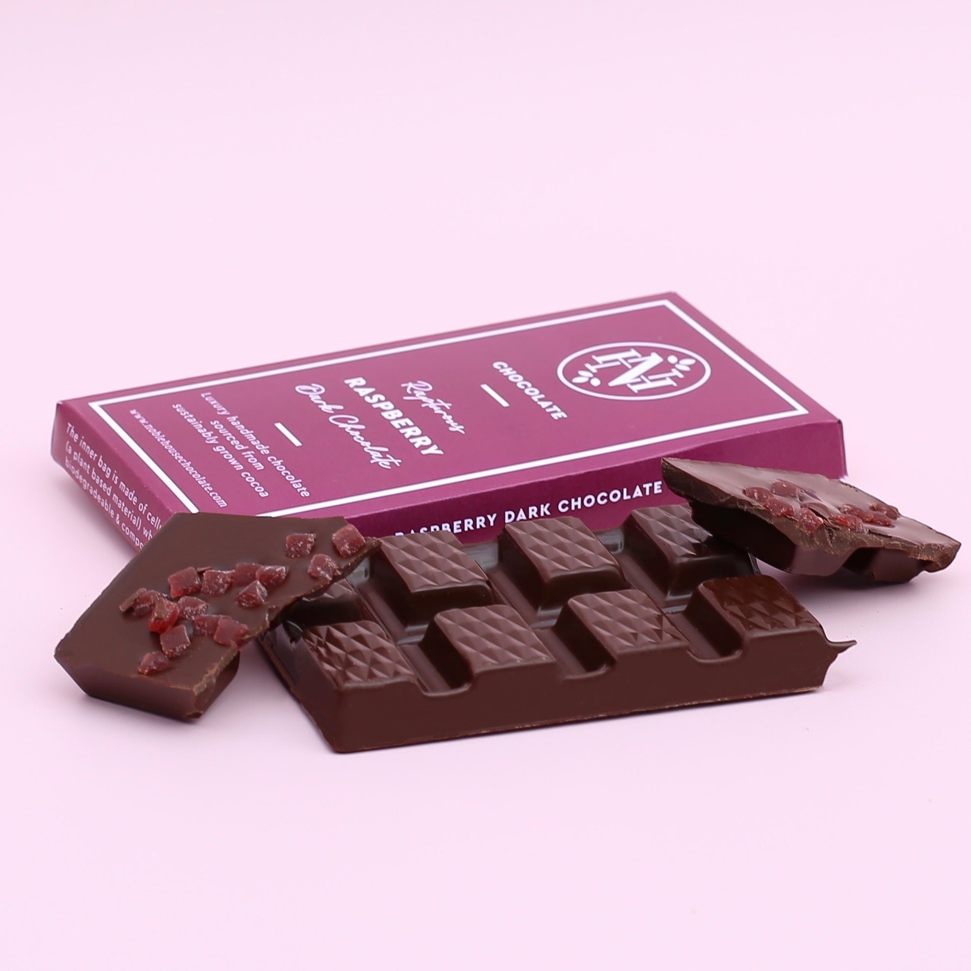 Rapturous Raspberry Dark Chocolate Bar 100g