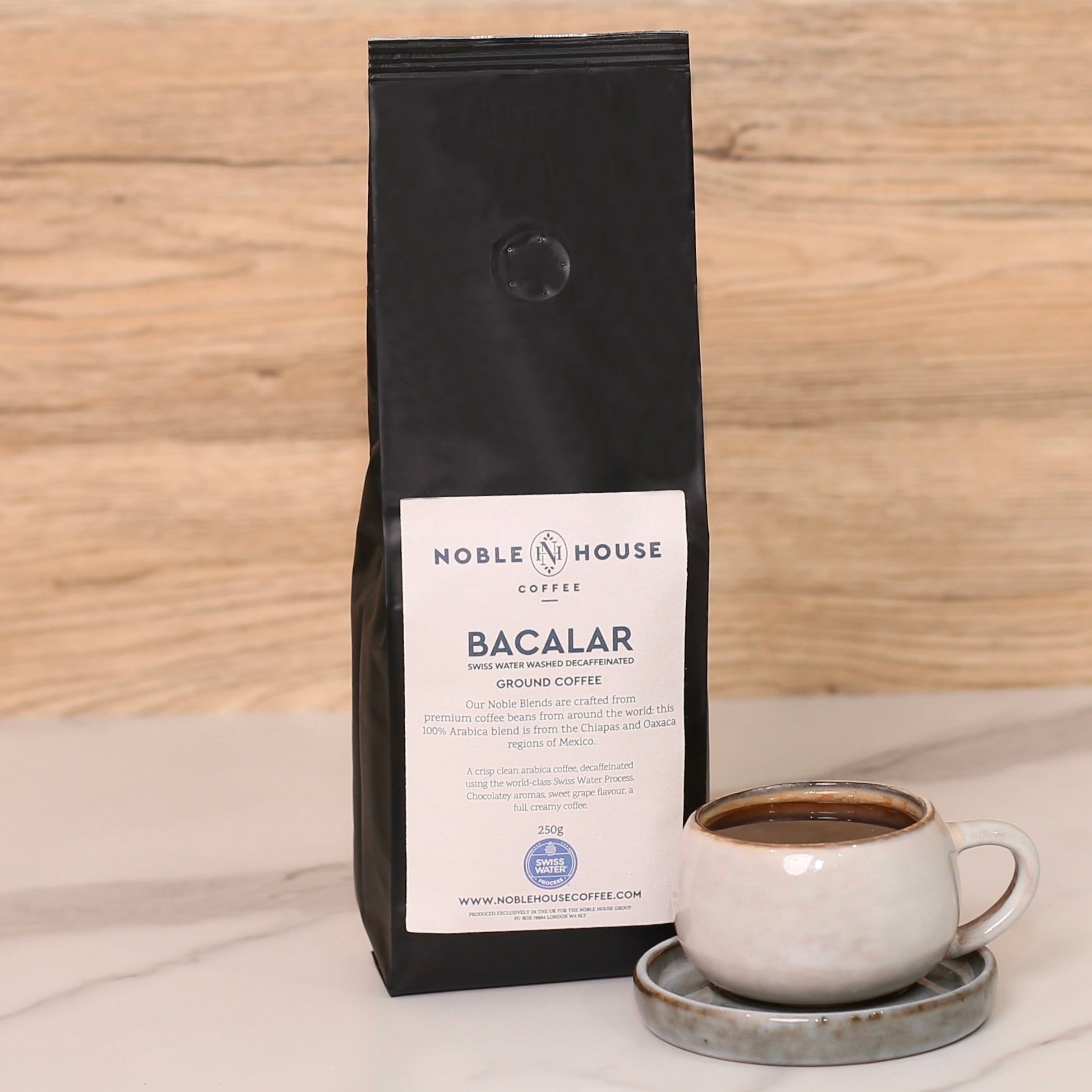 Bacalar 100% Arabica Decaffeinated Ground Coffee 250g