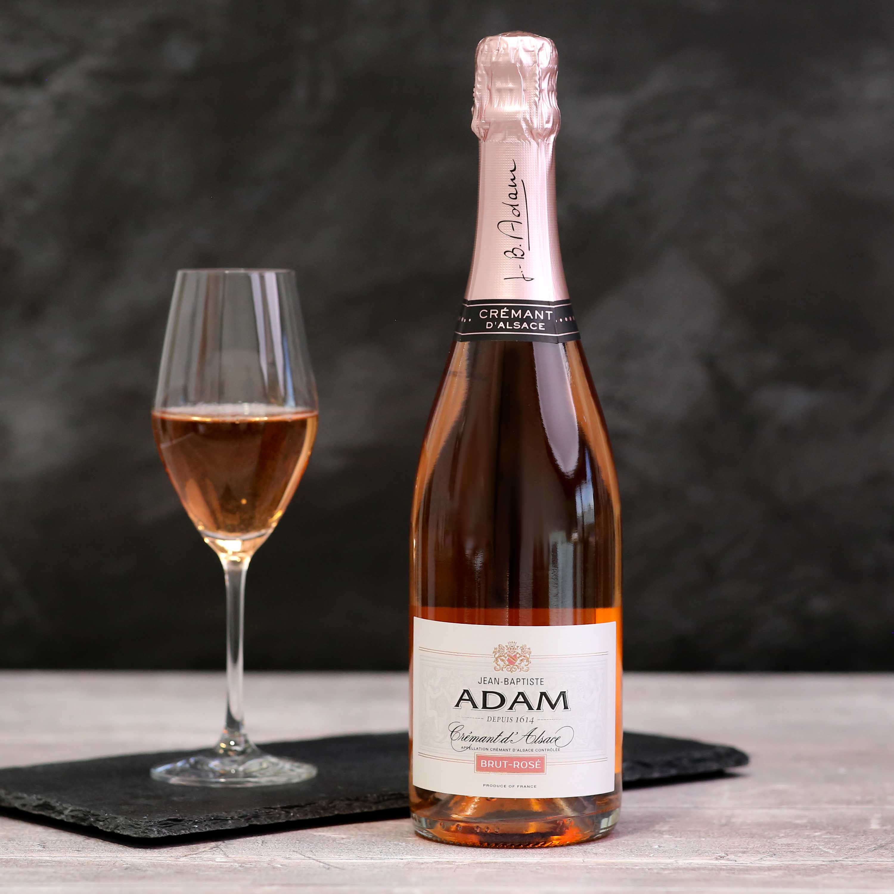 Cremant D’Alsace Rosé NV, Jean Baptiste Adam, Alsace, France
